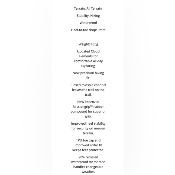 On Cloudrock 2 Waterproof, womens 9 but can also be mens, NEW IN BOX! 🔥 - Picture 6 of 6